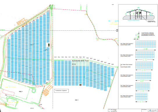 PV Anlage mit 8,5MW für reinen Eigenverbauch